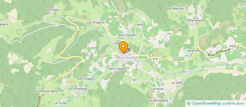 localisation de l'entreprise MONSIEUR ALPHONSE AURAY à LES ARDILLATS