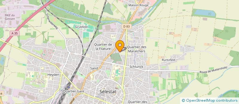 localisation de l'entreprise MONSIEUR ALPHONSE BAUR à SELESTAT