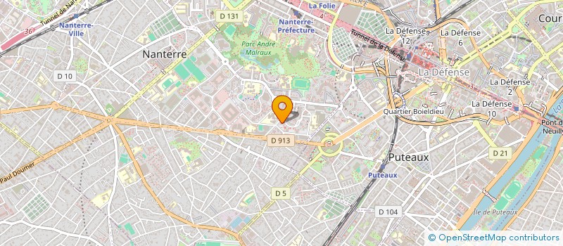 localisation de l'entreprise MONSIEUR ALPHONSE BECLARD  NANTERRE