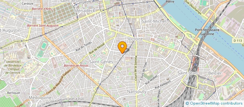 localisation de l'entreprise MONSIEUR ALPHONSE BOURBEILLON  BORDEAUX