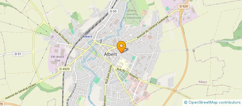 localisation de l'entreprise MONSIEUR ALPHONSE BOUTEN à ALBERT