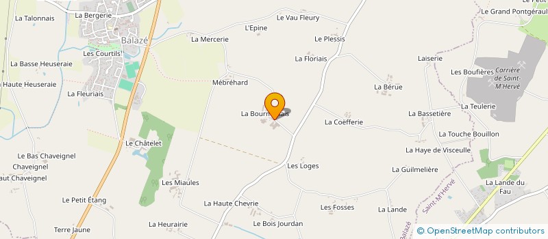 localisation de l'entreprise MONSIEUR ALPHONSE BUFFET  BALAZE