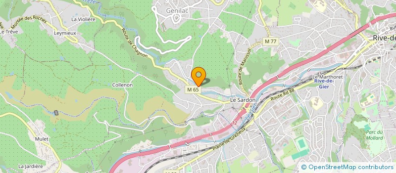 localisation de l'entreprise MONSIEUR ALPHONSE CHAMBAUDU  GENILAC