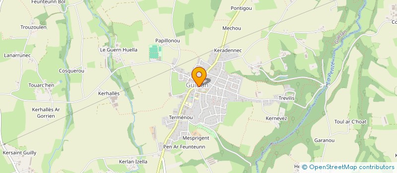 localisation de l'entreprise MONSIEUR ALPHONSE CLOITRE  SAINT-THEGONNEC LOC-EGUINER