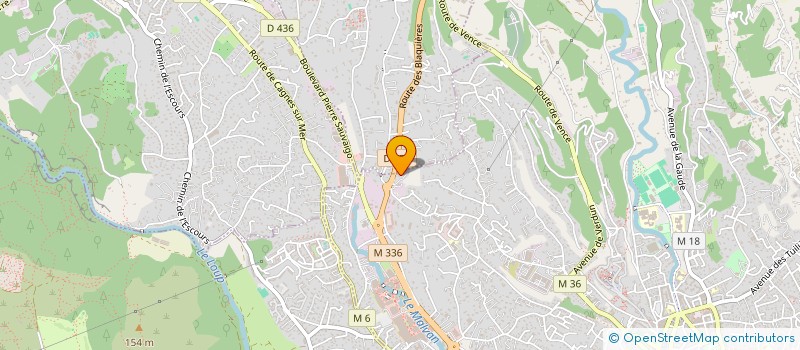 localisation de l'entreprise MONSIEUR ALPHONSE DELAVACHE  CAGNES-SUR-MER