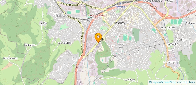 localisation de l'entreprise MONSIEUR ALPHONSE DERAIL  FIRMINY