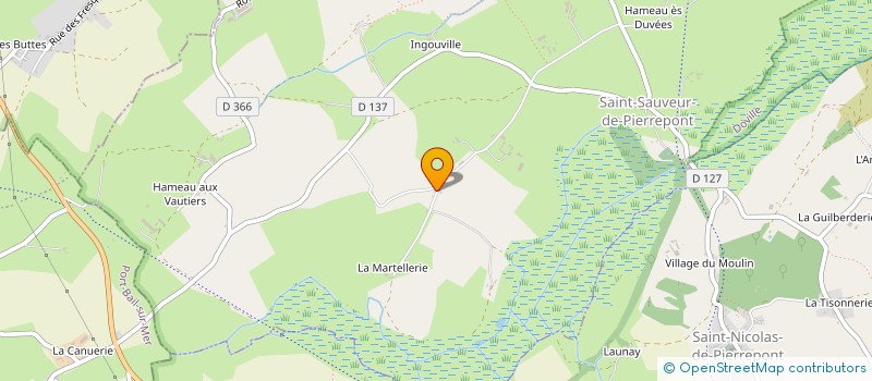 localisation de l'entreprise MONSIEUR ALPHONSE DOGON  SAINT-SAUVEUR-DE-PIERREPONT