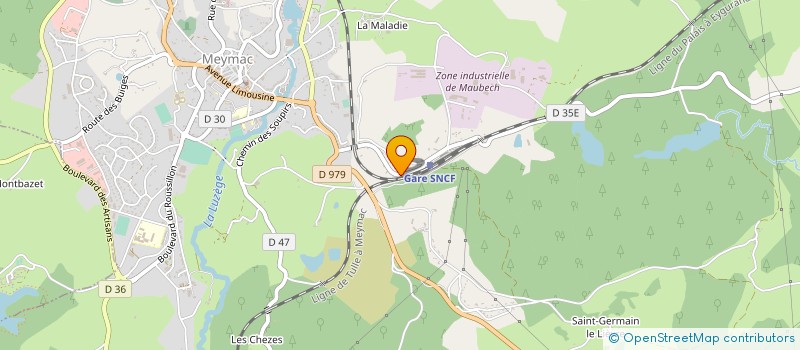 localisation de l'entreprise MONSIEUR ALPHONSE FONFREYDE à MEYMAC