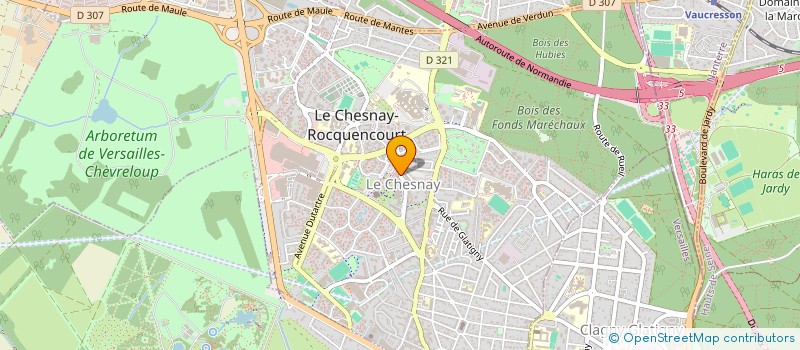 localisation de l'entreprise MONSIEUR ALPHONSE LAFERTIN  LE CHESNAY-ROCQUENCOURT