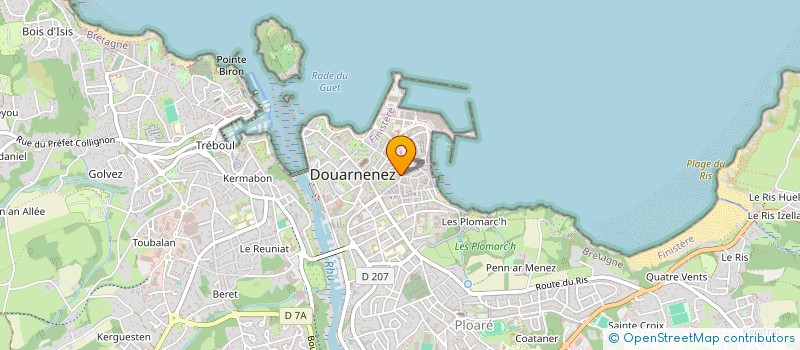 localisation de l'entreprise MONSIEUR ALPHONSE LE PAGE  DOUARNENEZ