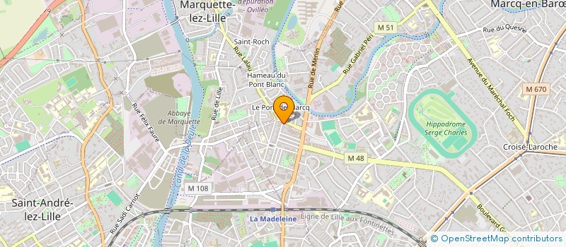 localisation de l'entreprise MONSIEUR ALPHONSE LEMAHIEU à MARCQ-EN-BARŒUL