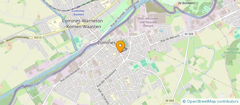 localisation de l'entreprise MONSIEUR ALPHONSE LESAFFRE  COMINES