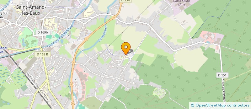 localisation de l'entreprise MONSIEUR ALPHONSE LEVY à SAINT-AMAND-LES-EAUX