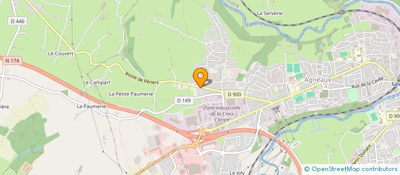 localisation de l'entreprise MONSIEUR ALPHONSE LOISELEUR  AGNEAUX