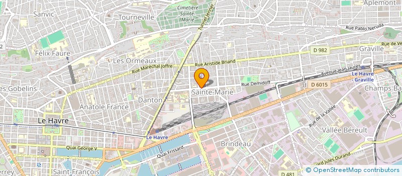 localisation de l'entreprise MONSIEUR ALPHONSE MENDY à LE HAVRE