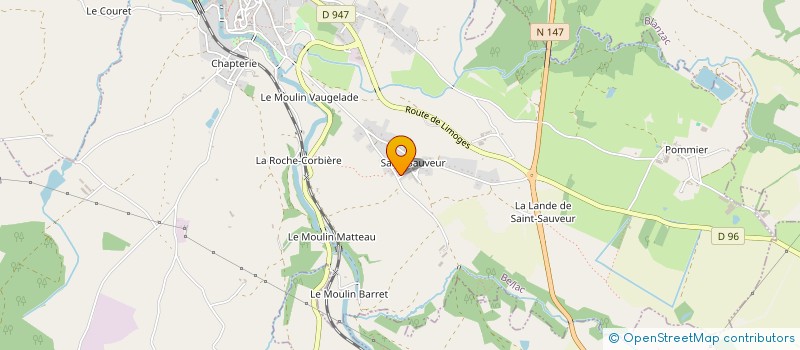 localisation de l'entreprise MONSIEUR ALPHONSE OLSZYNSKI à BELLAC