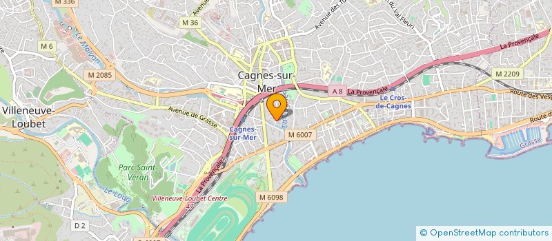 localisation de l'entreprise MONSIEUR ALPHONSE SANCHEZ  CAGNES-SUR-MER