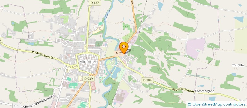 localisation de l'entreprise MONSIEUR ALPHONSE TOME  MIRANDE