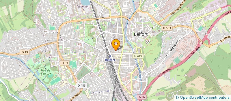 localisation de l'entreprise MONSIEUR ALRIK HERVIEU  BELFORT