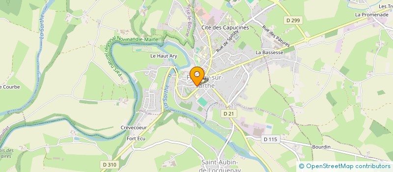 localisation de l'entreprise MONSIEUR ALRONE LEBAS-LONKOY à FRESNAY-SUR-SARTHE