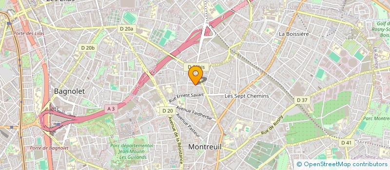 localisation de l'entreprise MONSIEUR ALSENY TOURE  MONTREUIL