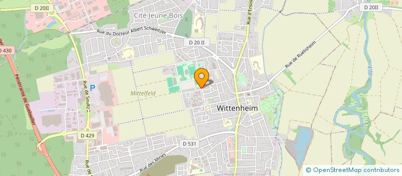 localisation de l'entreprise MONSIEUR ALTI BEQIRI  WITTENHEIM