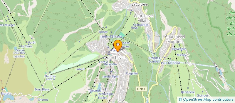 localisation de l'entreprise MONSIEUR ALUN DAVIES à COURCHEVEL