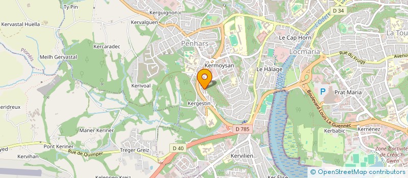 localisation de l'entreprise MONSIEUR ALVA SAGASTEGUI  QUIMPER