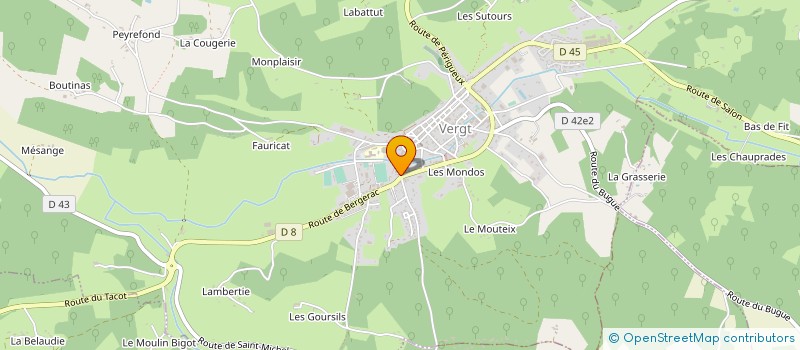 localisation de l'entreprise MONSIEUR ALVARO COSTA NASCIMENTO à VERGT