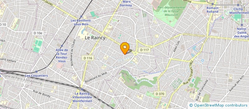 localisation de l'entreprise MONSIEUR ALVARO FERNANDES FLORES à LE RAINCY