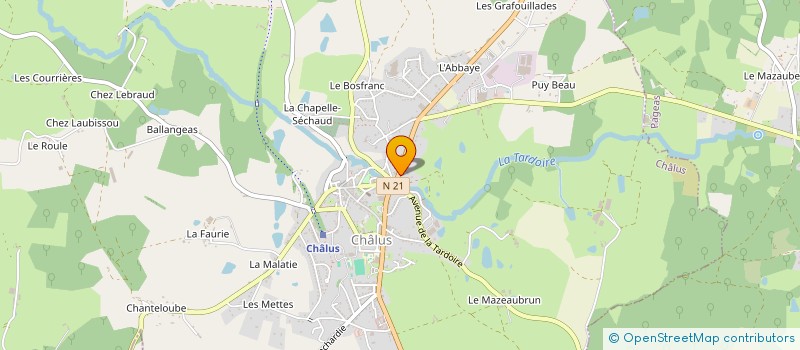 localisation de l'entreprise MONSIEUR ALVARO GARCIA à CHALUS