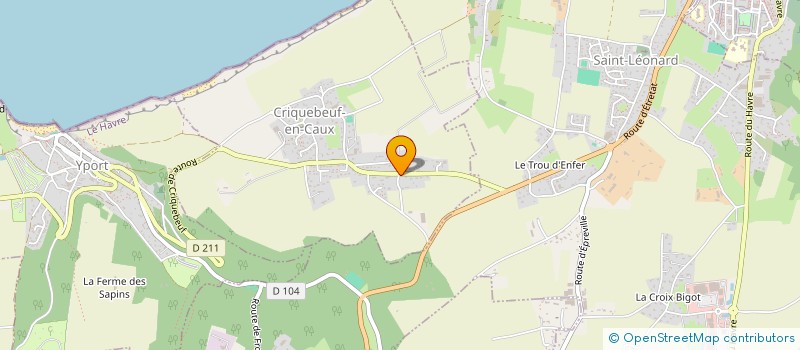 localisation de l'entreprise MONSIEUR ALVARO-JAGAT MEHAY  CRIQUEBEUF-EN-CAUX