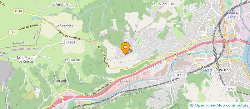 localisation de l'entreprise MONSIEUR ALVARO MARTINS GONCALVES à GIVORS