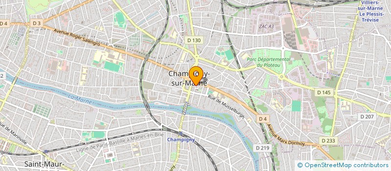 localisation de l'entreprise MONSIEUR ALVES BAYOULATH à CHAMPIGNY-SUR-MARNE