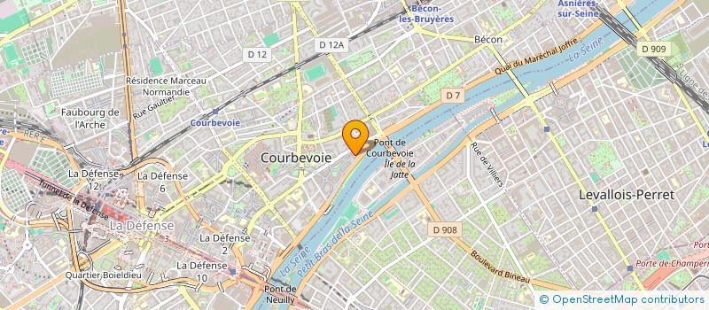 localisation de l'entreprise MONSIEUR ALVES DA SILVA JUNIOR MR ERONDINO à COURBEVOIE
