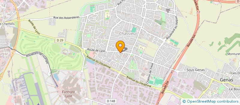 localisation de l'entreprise MONSIEUR ALVIN BUFFA  CHASSIEU