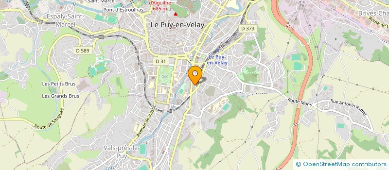 localisation de l'entreprise MONSIEUR ALVIN HUGON à LE PUY-EN-VELAY
