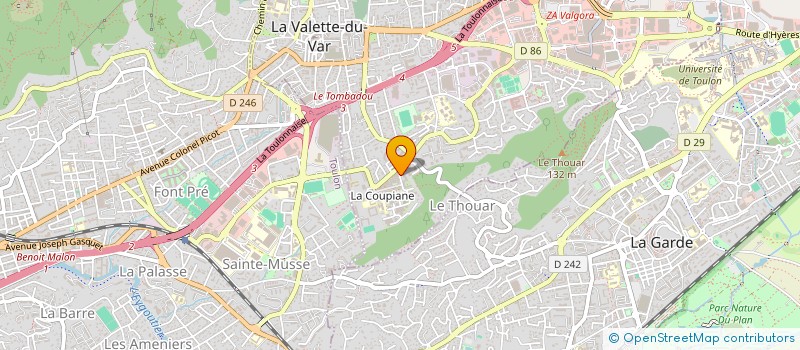 localisation de l'entreprise MONSIEUR ALVINE REMBENDAMBYA à LA VALETTE-DU-VAR