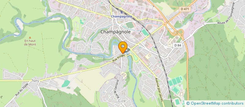 localisation de l'entreprise MONSIEUR ALVINIO POINEN  CHAMPAGNOLE