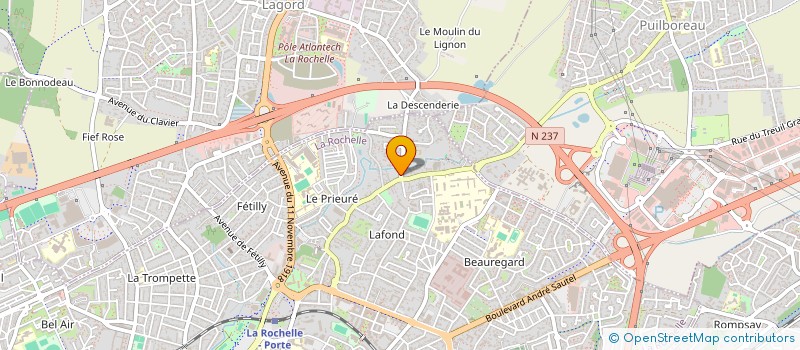 localisation de l'entreprise MONSIEUR ALVYN DENIS  LA ROCHELLE