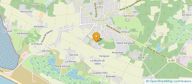 localisation de l'entreprise MONSIEUR ALVYN LE BOUTER  PLOUHINEC