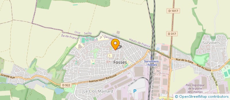 localisation de l'entreprise MONSIEUR ALWIN BATCHILY  FOSSES