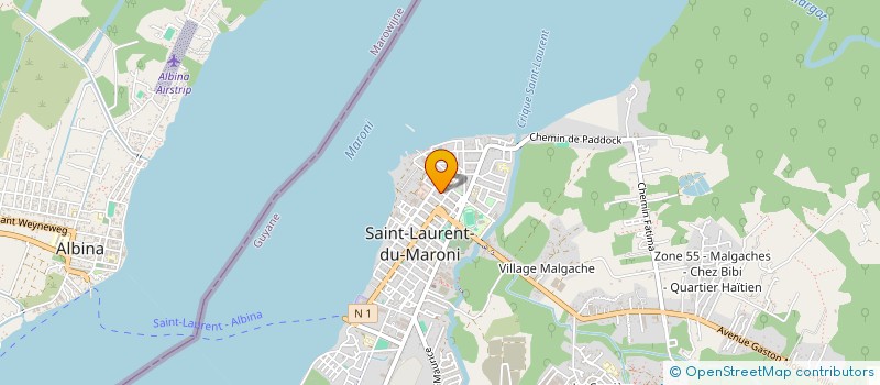localisation de l'entreprise MONSIEUR ALWIN LIEUW KIE-SONG  SAINT-LAURENT-DU-MARONI