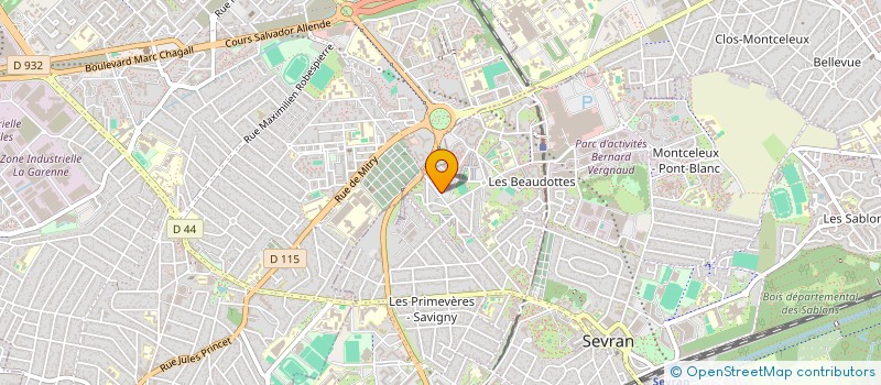 localisation de l'entreprise MONSIEUR ALY CAMARA  SEVRAN