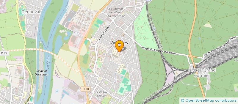 localisation de l'entreprise MONSIEUR ALY CAMARA  ACHERES