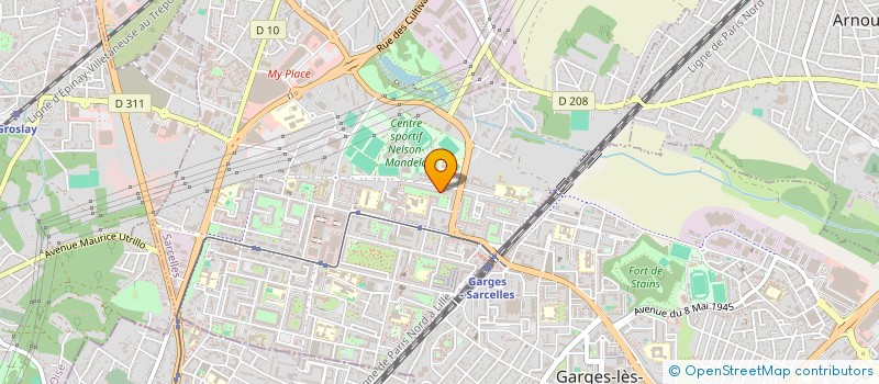 localisation de l'entreprise MONSIEUR ALY MOUHAMAD  SARCELLES