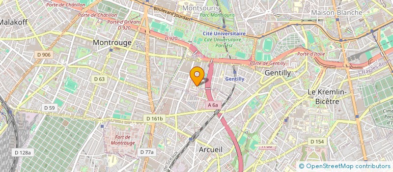 localisation de l'entreprise MONSIEUR ALY NKONGOLO à GENTILLY
