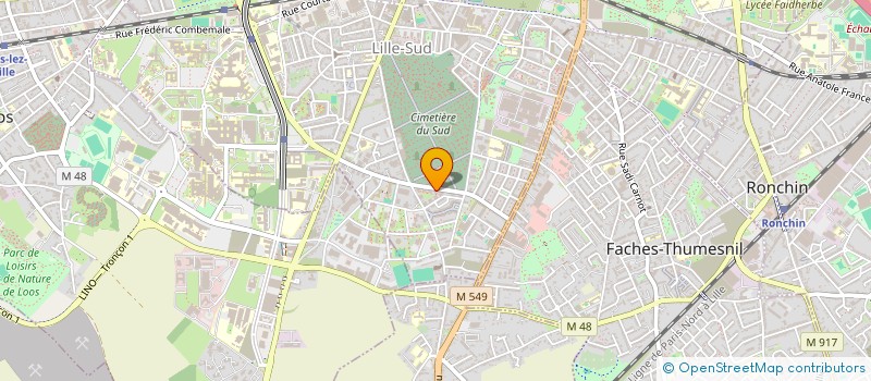 localisation de l'entreprise MONSIEUR ALY SACKO  LILLE