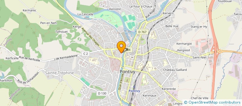 localisation de l'entreprise MONSIEUR ALYAN MUNIR  PONTIVY