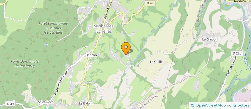 localisation de l'entreprise MONSIEUR ALYOCHA FOLLAIN  MIRIBEL-LES-ECHELLES